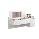 Ver imagem 7 de Conjunto Quarto Solteiro Escrivaninha Painel para TV Mimo e Penteadeira Rouge Espresso Móveis