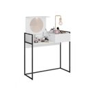 Ver imagem 4 de Conjunto Quarto Solteiro Escrivaninha Painel para TV Mimo e Penteadeira Beauty Espresso Móveis