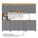 Ver imagem 4 de Cozinha Completa Modulada 5 Peças 9 Portas 4 Gavetas 100% MDF Realeza Premium