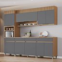 Ver imagem 1 de Cozinha Completa Modulada 5 Peças 9 Portas 4 Gavetas 100% MDF Realeza Premium