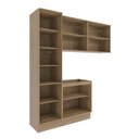 Ver imagem 3 de Lavanderia Modulada Kappesberg Celeste 4 Peças Nogueira/branco 210cm