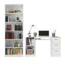 Ver imagem 4 de Escrivaninha Madesa Alaska + Estante Livreiro 6908 - Branco