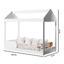 Ver imagem 3 de Cama Infantil Casinha Montessoriana Mdf Quarto Criança Bebê com Proteção Lateral