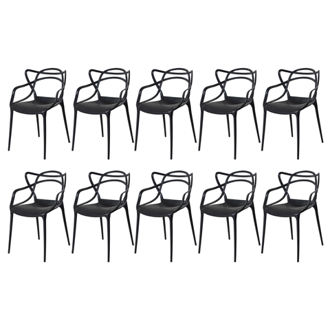 Kit 10 Cadeiras Allegra Berrini para Sala de Jantar Design e Conforto