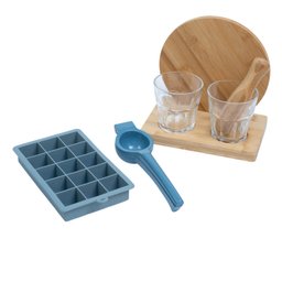 Kit espremedor de limão forma e kit caipirinha 7 pçs -Oikos - 1