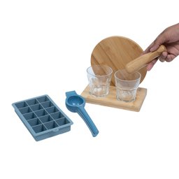Kit espremedor de limão forma e kit caipirinha 7 pçs -Oikos - 7