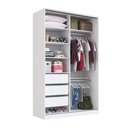 Ver imagem 5 de Guarda-Roupa Solteiro com Espelho 2 Portas 3 Gavetas