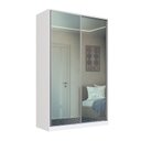 Ver imagem 2 de Guarda-Roupa Infantil 2 Portas de Correr 2 com Espelho 3 Gavetas Elara Branco