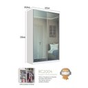 Ver imagem 3 de Guarda-Roupa Infantil 2 Portas de Correr 2 com Espelho 3 Gavetas Elara Branco