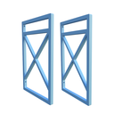 Ver imagem 1 de Suporte Nicho Prateleira Estilo Industrial Parede:Azul-celeste