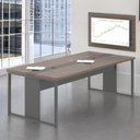 Ver imagem 1 de Mesa Sala de Reunião com Paniel de Tv Parma Freijó Preto