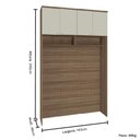 Ver imagem 3 de Guarda Roupa Modulado Ponte 04 Portas 245cm Altura Setiba