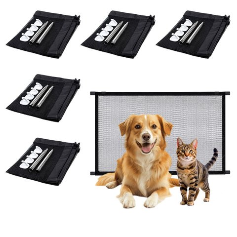 Tela de Proteçao Grade Kit 5 Uni Rede Pet Cachorro Gato Corredor Escada Segurança Animal Bebe Crianç