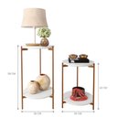Ver imagem 4 de Conjunto de Mesa para Sala de Estar Cannes Branco/bronze