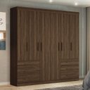 Ver imagem 2 de Conjunto Quarto Casal Guarda-Roupa Casal e Penteadeira Camarim com Espelho Beauty Espresso Móveis