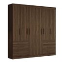 Ver imagem 3 de Conjunto Quarto Casal Guarda-Roupa Casal e Penteadeira Camarim com Espelho Beauty Espresso Móveis