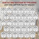 Ver imagem 5 de Kits Suportes de Acrílico pra Tempero + Rótulos e Potes