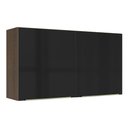Ver imagem 1 de Armário Aéreo Madesa Lux 120 cm 2 Portas Rustic/Preto