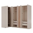 Ver imagem 3 de Guarda Roupa Planejado 7 Peças 1 Nicho com LED Samambaia CabeCasa MadeiraOriginals Offwhite