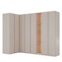 Ver imagem 2 de Guarda Roupa Planejado 7 Peças 1 Nicho com LED Samambaia CabeCasa MadeiraOriginals Offwhite