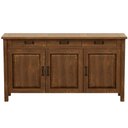 Ver imagem 7 de Balcão Buffet para Sala de Jantar Rústico 145cm Madeira Maram W02 Imbuia - Lyam Decor