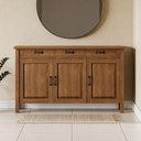 Ver imagem 3 de Balcão Buffet para Sala de Jantar Rústico 145cm Madeira Maram W02 Imbuia - Lyam Decor