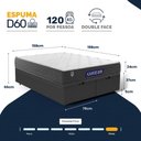 Ver imagem 3 de Cama Box Baú com Colchão Gazin de Espuma D28 Double Face Force Up Queen 158cm