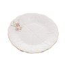 Cj 4 Pratos Sobremesa Porcelana Flower 19Cm - 4