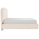 Ver mais imagens de Cama Casal Flutuante com Cabeceira 140cm Aura W01 Suede Bege - Lyam Decor