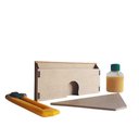 Ver imagem 1 de Kit Instalação Gabarito e Cola para Rodapé Eva 15cm Meurodapé