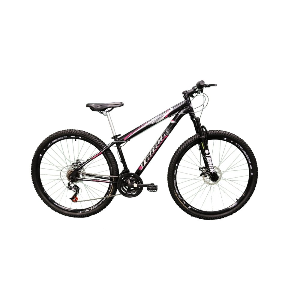 Bicicleta Aro 29 Track Bikes Niner 21 Marchas Quadro em Aço carbono Preto/Rosa - 1