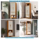 Ver imagem 6 de Armário Multiuso 2 Portas 1 Gaveta 61,70cm 100% MDF Chianti Espresso Móveis