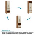 Ver imagem 5 de Armário Multiuso 2 Portas 1 Gaveta 61,70cm 100% MDF Chianti Espresso Móveis
