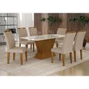 Ver imagem 3 de Mesa de Jantar Larissa 180x90 Freijó Off White - Leifer Móveis