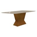 Ver imagem 1 de Mesa de Jantar Larissa 180x90 Freijó Off White - Leifer Móveis