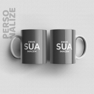 Personalizável - Caneca - 2 peças É DeCoração Canecas Premium