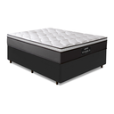 Ver imagem 3 de Cama Box Casal Colchão Gazin Maximus Molas Ensacadas 138x188x62cm Cinza / Preto