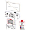Ver imagem 5 de Rack com Painel TV 65" Retrô Flórida Multimóveis V3133