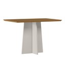 Ver imagem 1 de Mesa de Jantar Anitta 120x80 Off White/ypê Tampo em Mdf - New Ceval