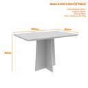 Ver imagem 4 de Mesa de Jantar Anitta 120x80 Off White/ypê Tampo em Mdf - New Ceval
