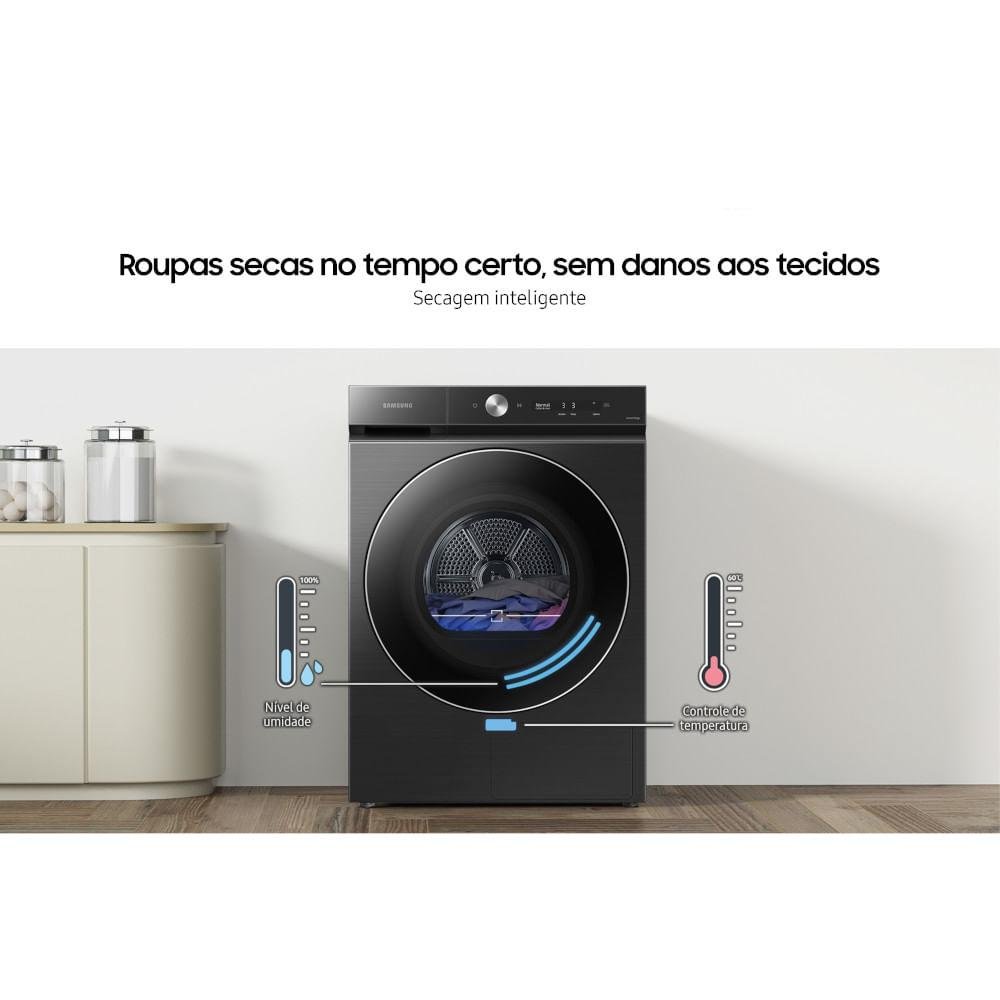 Secadora de Roupa Samsung 20kg Preto Dv20b - 220v - 7