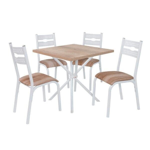 Conjunto de Mesa com 4 Cadeiras Luna Clássica  - 3