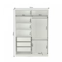 Ver imagem 5 de Guarda-Roupa Solteiro 2 Portas 3 Gavetas