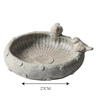 Escultura Decorativa Comedouro Passaros em Cimento 27cm - 3
