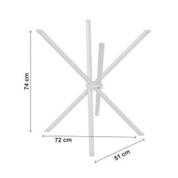Conjunto de Mesa Redonda com 4 Cadeiras Luna Clássica Branco/Capuccino - 4 Conjunto de Mesa Redonda com 4 Cadeiras Luna Clássica Branco/Capuccino - 4