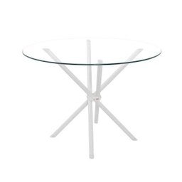 Conjunto de Mesa Redonda com 4 Cadeiras Luna Clássica Branco/Capuccino - 7 Conjunto de Mesa Redonda com 4 Cadeiras Luna Clássica Branco/Capuccino - 7
