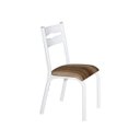 Ver imagem 5 de Conjunto de Mesa Redonda com 4 Cadeiras Luna Clássica Branco/Capuccino
