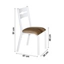 Ver imagem 5 de Conjunto de Mesa com 4 Cadeiras Luna Clássica 