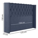Ver imagem 4 de Cabeceira Queen 158 cm Toquio Veludo Azul Soon