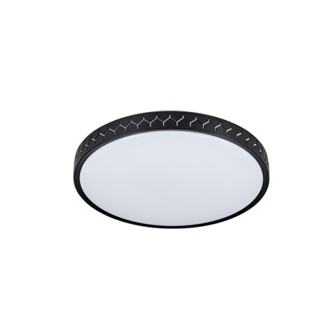Plafon de Sobrepor LED 24W Bivolt Preto Denver